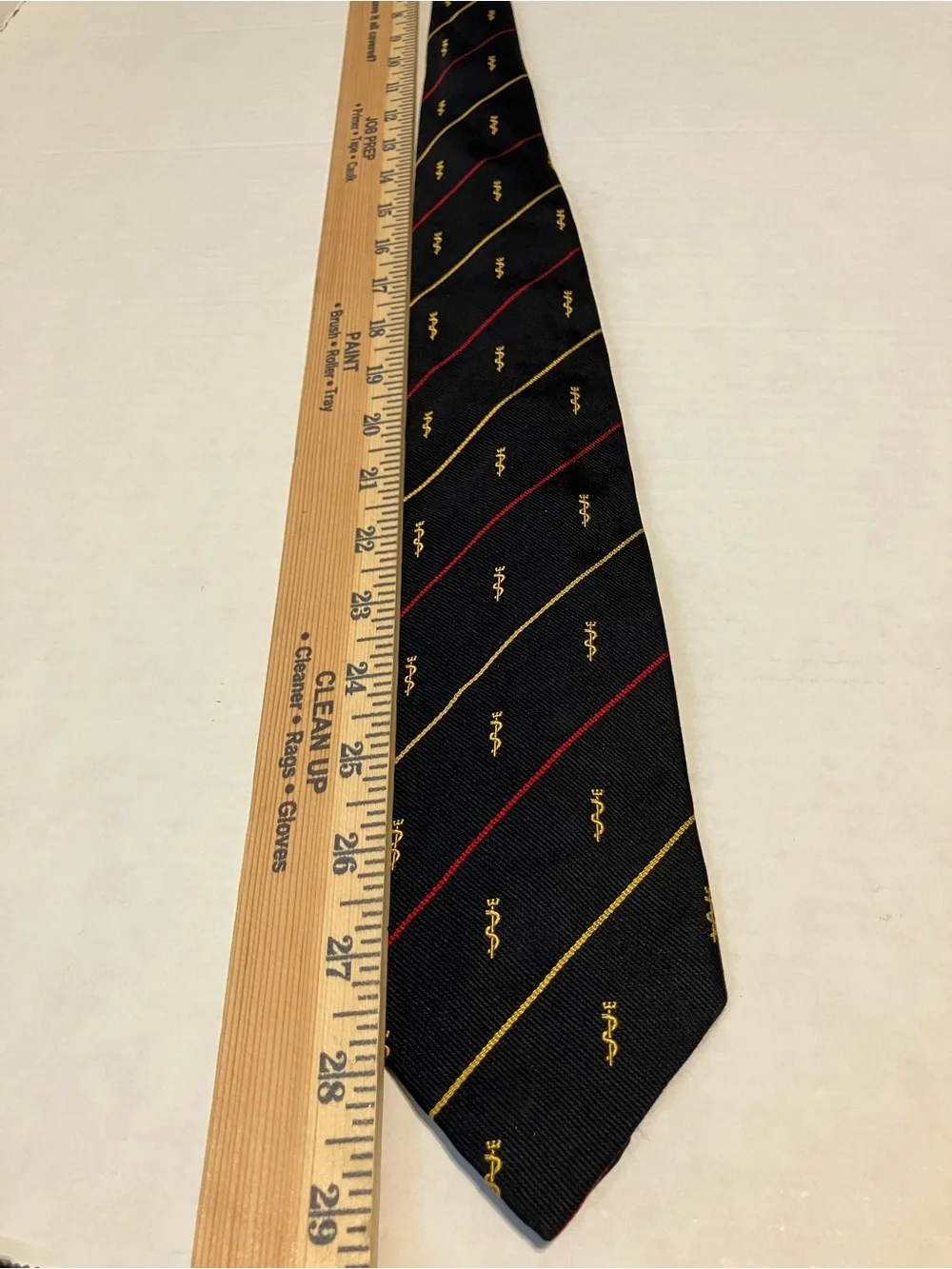 Ben Silver Repp tie Silk Navy Red Gold Royal Army Medical